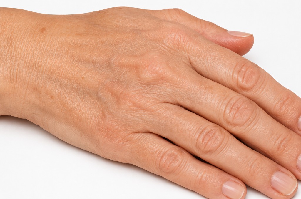 Handrücken mit feiner Hautstruktur